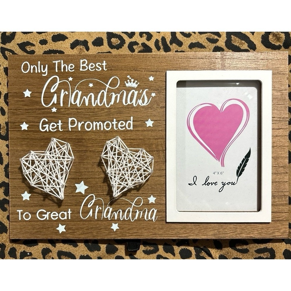 NEW String Art Great Grandma Wood Picture Frame for 4x6 Picture